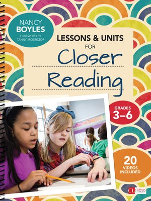 cover image of Lessons and Units for Closer Reading, Grades 3-6